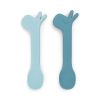 DONEBYDEER SILICONE SPOON SET2 LALEE BLUE