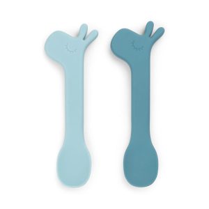 DONEBYDEER SILICONE SPOON SET2 LALEE BLUE