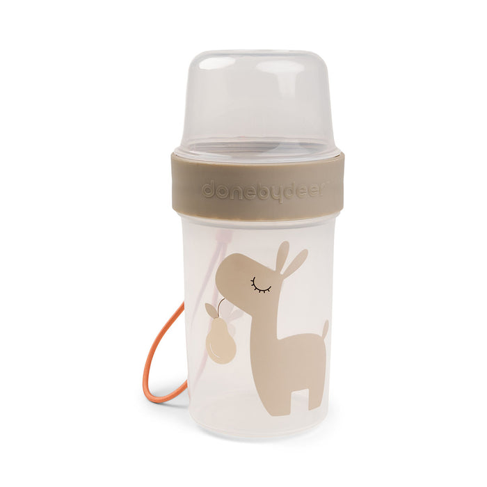 DONEBYDEER TO GO 2WAY SNACK CONTAINER L SAND