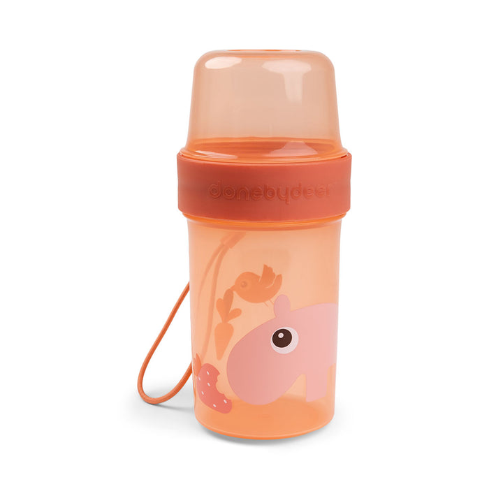 DONEBYDEER TO GO 2WAY SNACK CONTAINER L PAPAYA