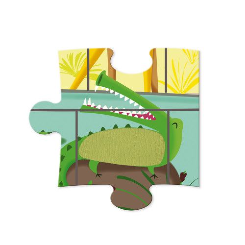 JANOD Tactile Puzzle A Day At the Zoo 20 pieces - Image 6