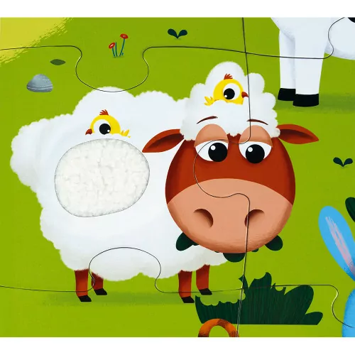 JANOD Tactile Puzzle Farm Animals 20 pieces - Image 3