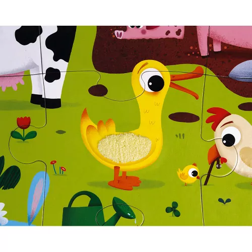 JANOD Tactile Puzzle Farm Animals 20 pieces - Image 4