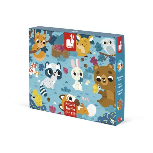 JANOD Tactile Puzzle Forest Animals 20 pieces