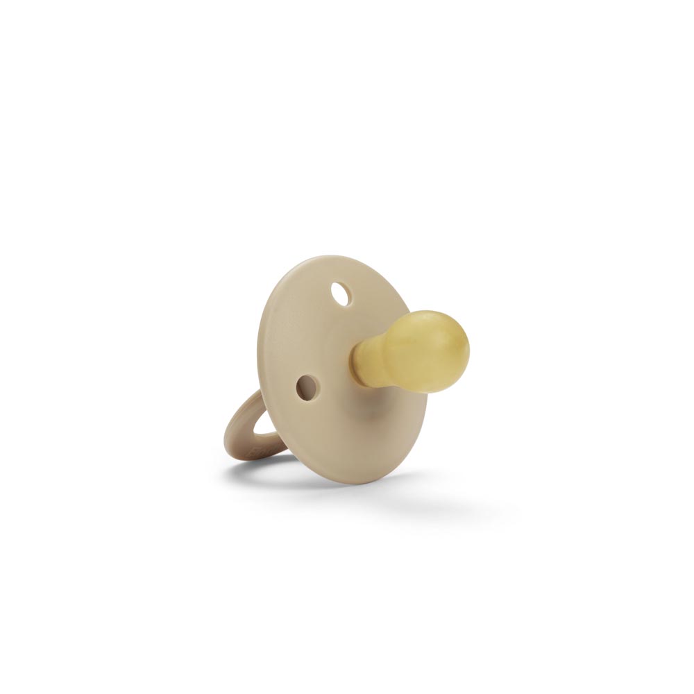 ELODIE BINKY BUNDLE NATURAL RUBBER PACIFIER 0-6M PURE KHAKI - Image 2
