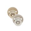 ELODIE BINKY BUNDLE NATURAL RUBBER PACIFIER 0-6M PURE KHAKI