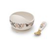 ELODIE SILICONE BOWL SET BLUE GARDEN