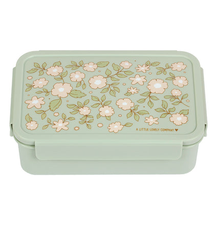 A LITTLE LOVELY COMPANY BENTO LUNCH BOX BLOSSOMS SAGE