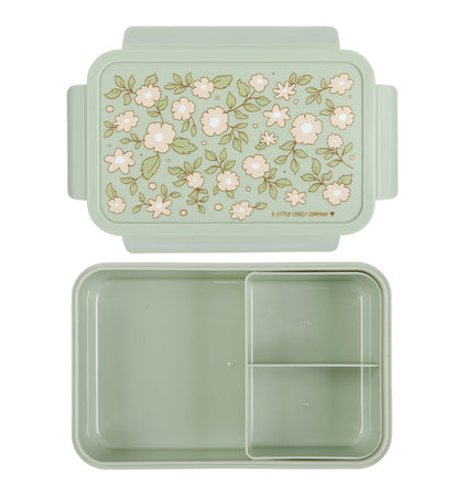 A LITTLE LOVELY COMPANY BENTO LUNCH BOX BLOSSOMS SAGE - Image 3