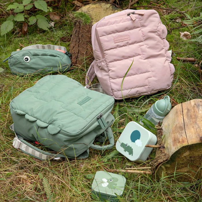 DONE BY DEER QUILTED BACKPACK CROCO GREEN - Image 4