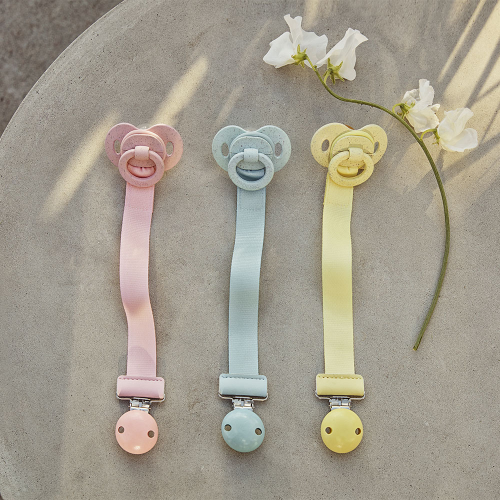 ELODIE BAMBOO SILICONE ORTHODONTIC PACIFIER 3M+ CANDY PINK - Image 3