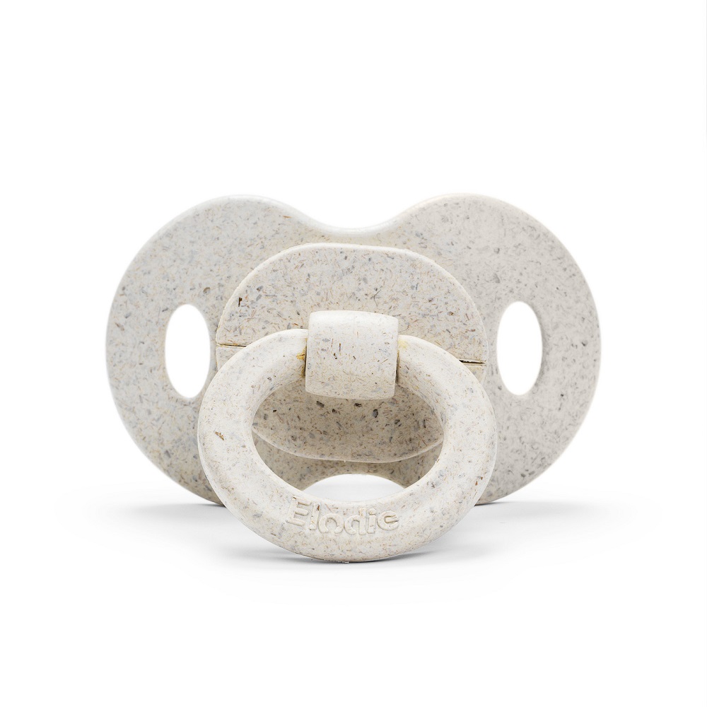 ELODIE BAMBOO SILICONE ORTHODONTIC PACIFIER 3M+ LILY WHITE