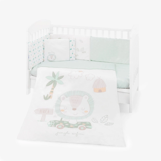 KIKKABOO BEDDING SET 6PCS 70*140 JUNGLE KING