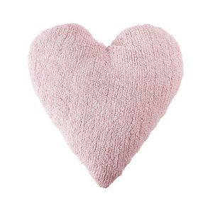 LORENA CANALS CUSHION HEART PINK