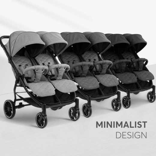 KIKKABOO TWIN STROLLER HAPPY 2 BLACK 2023 - Image 6