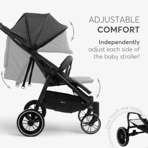 KIKKABOO TWIN STROLLER HAPPY 2 BLACK 2023 - Image 7