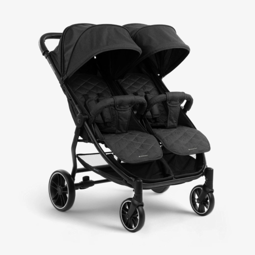 KIKKABOO TWIN STROLLER HAPPY 2 BLACK 2023