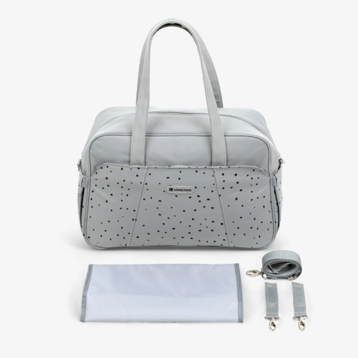 KIKKABOO MAMA BAG CHELSEA DOTS GREY - Image 4