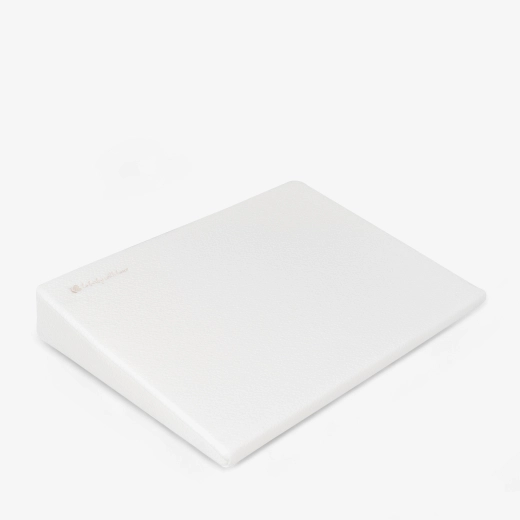 KIKKABOO MEMORY FOAM COT WEDGE PILLOW WHITE