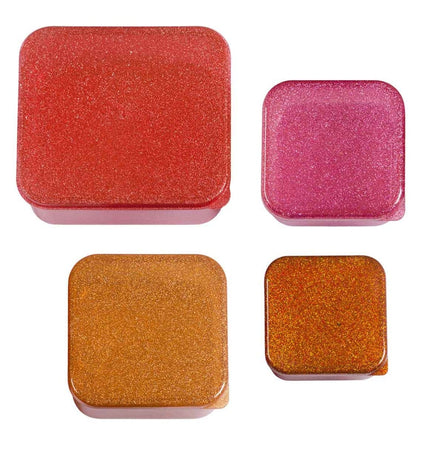A LITTLE LOVELY COMPANY LUNCH BOX SET AUTUMN PINK