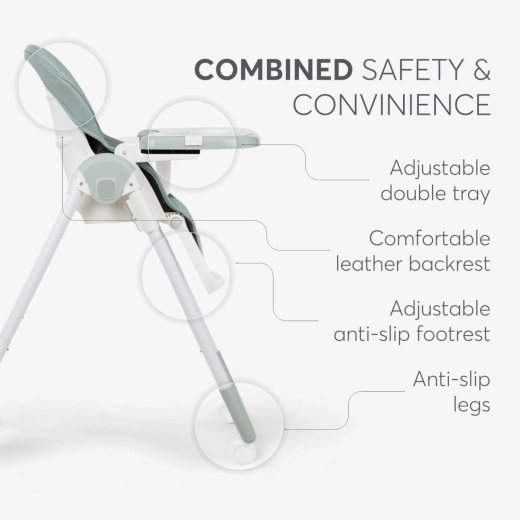 KIKKABOO HIGHCHAIR SPICY LIGHT GREY - Image 7