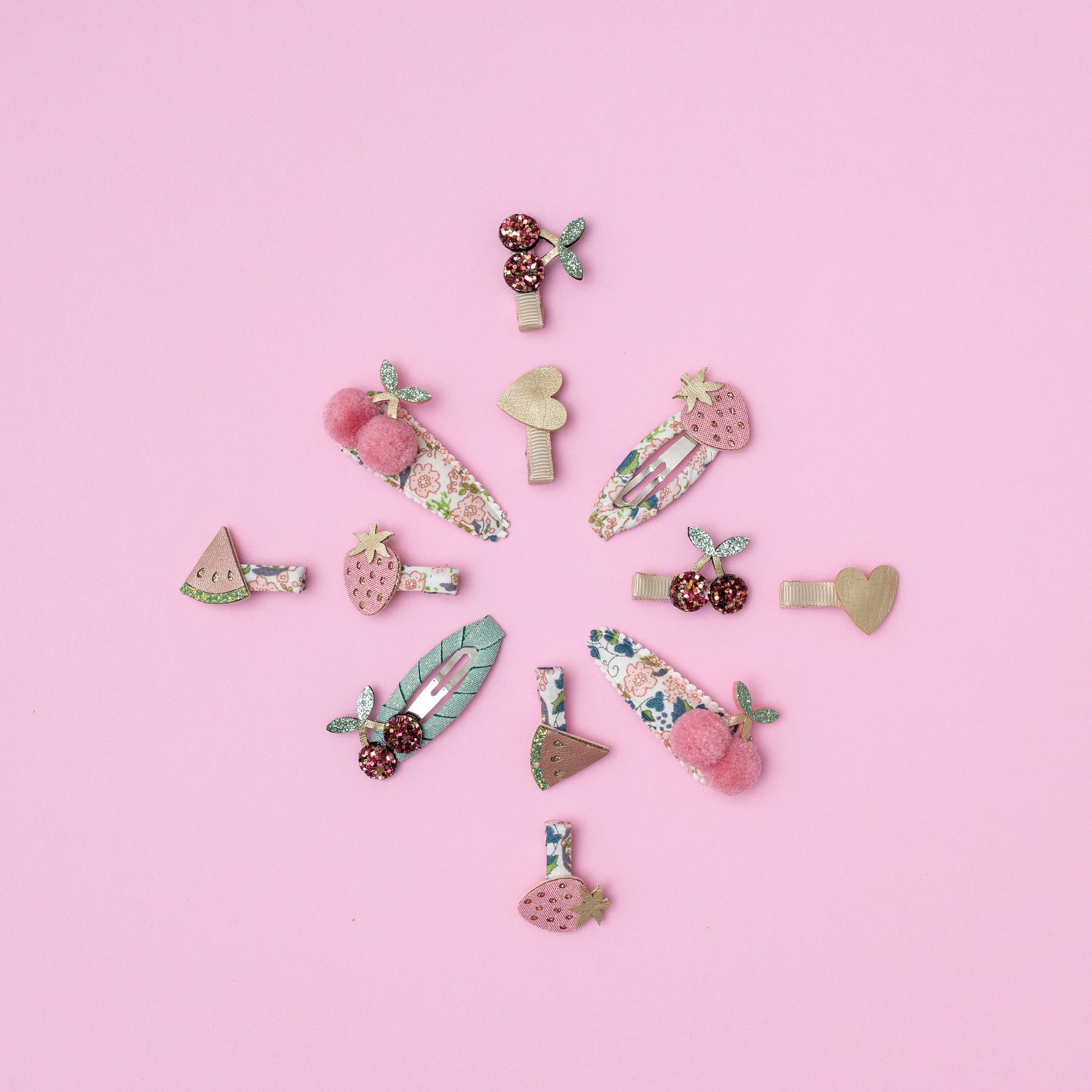 MIMI & LULA FLORAL POM POM CHERRIES CLIPS - Image 5