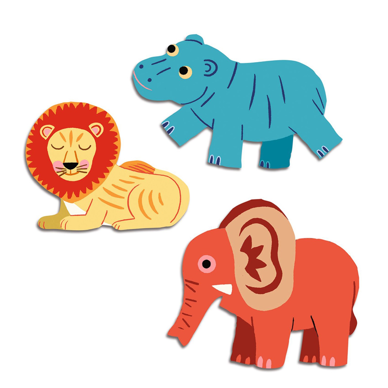 Djeco Baby stickers Safari animals - Image 2
