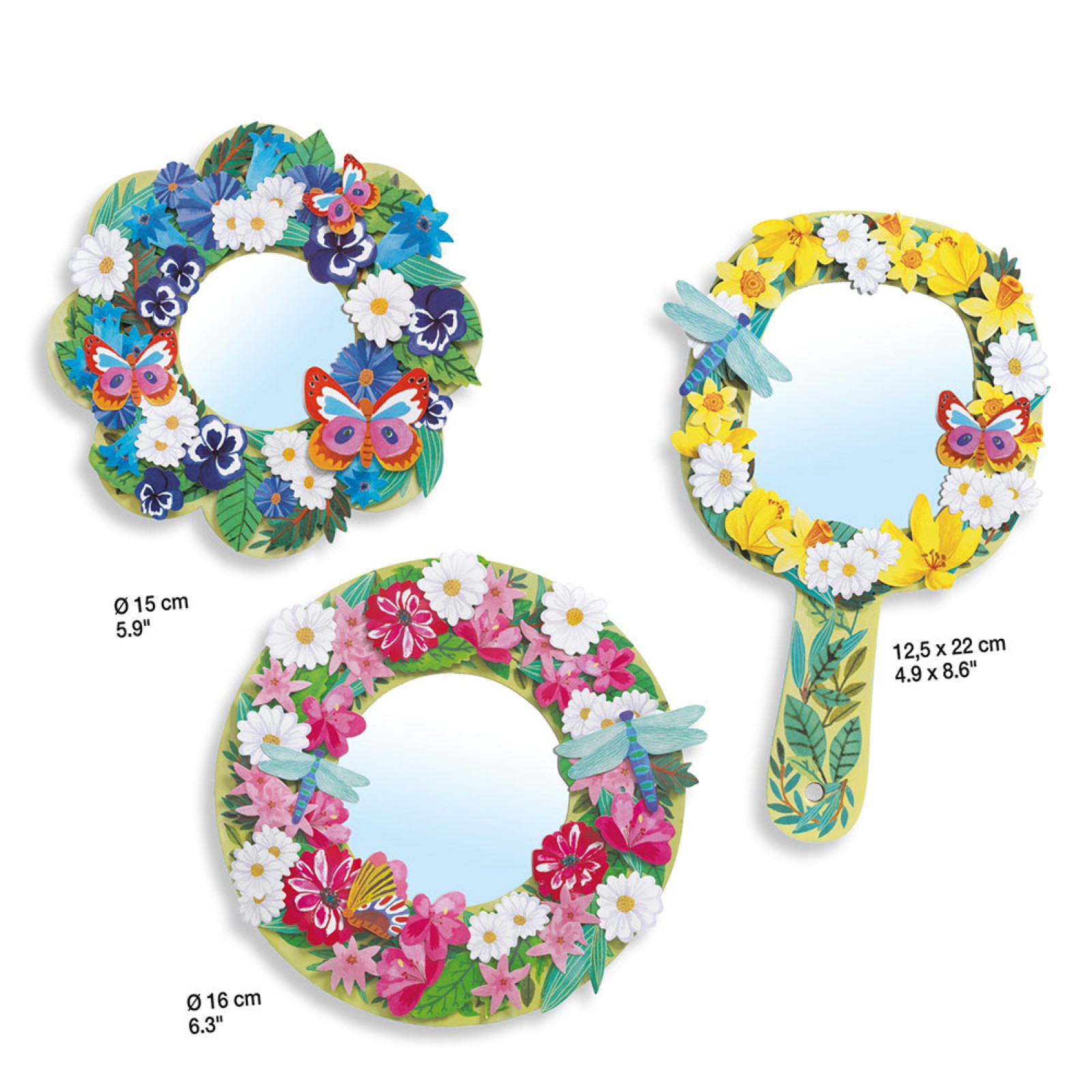 Djeco Design Do it yourself - 3 Mirrors to Decorate - Image 2