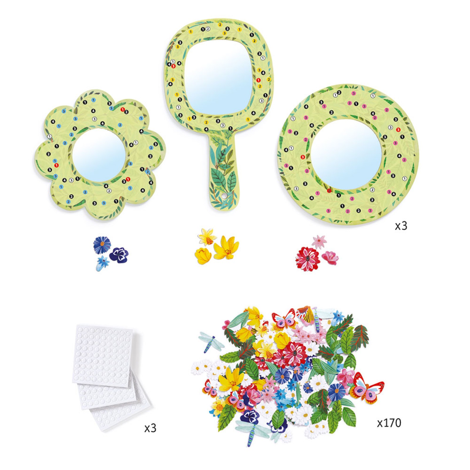 Djeco Design Do it yourself - 3 Mirrors to Decorate - Image 4