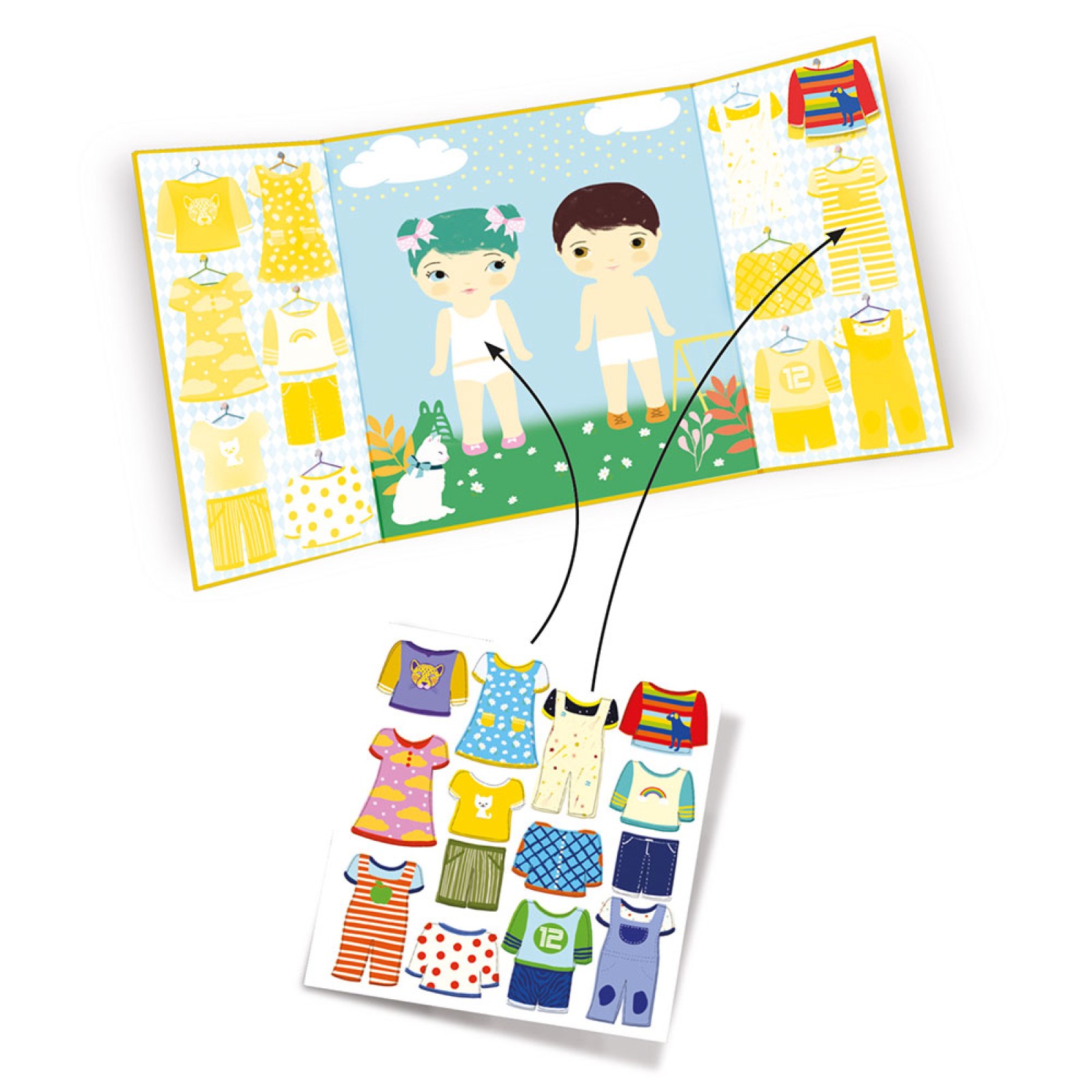 DJECO Removable stickers Clothes - Image 2