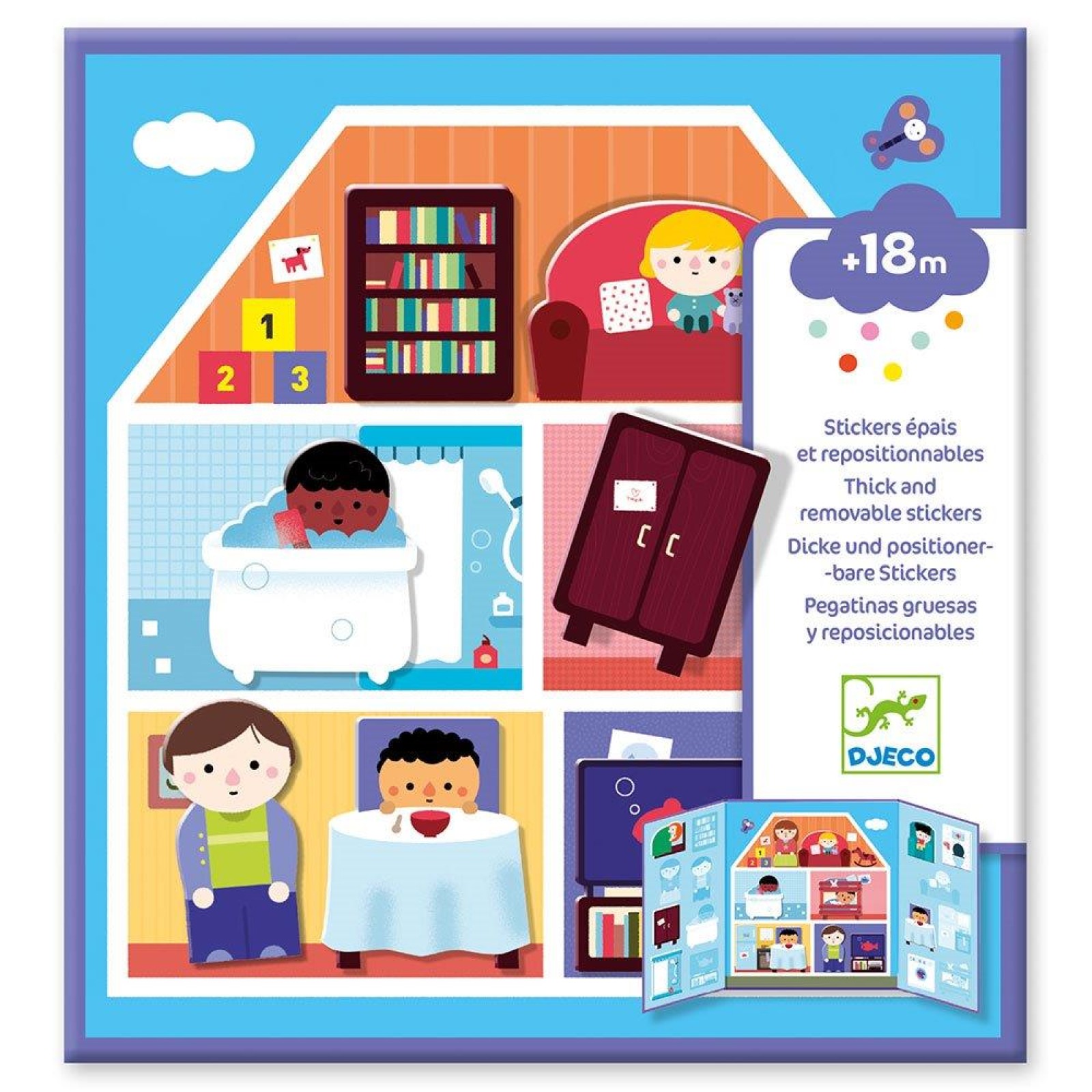 DJECO Removable stickers House