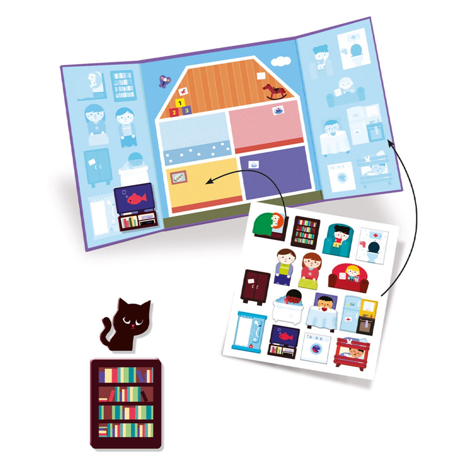DJECO Removable stickers House - Image 2