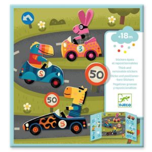 DJECO Removable stickers Cars