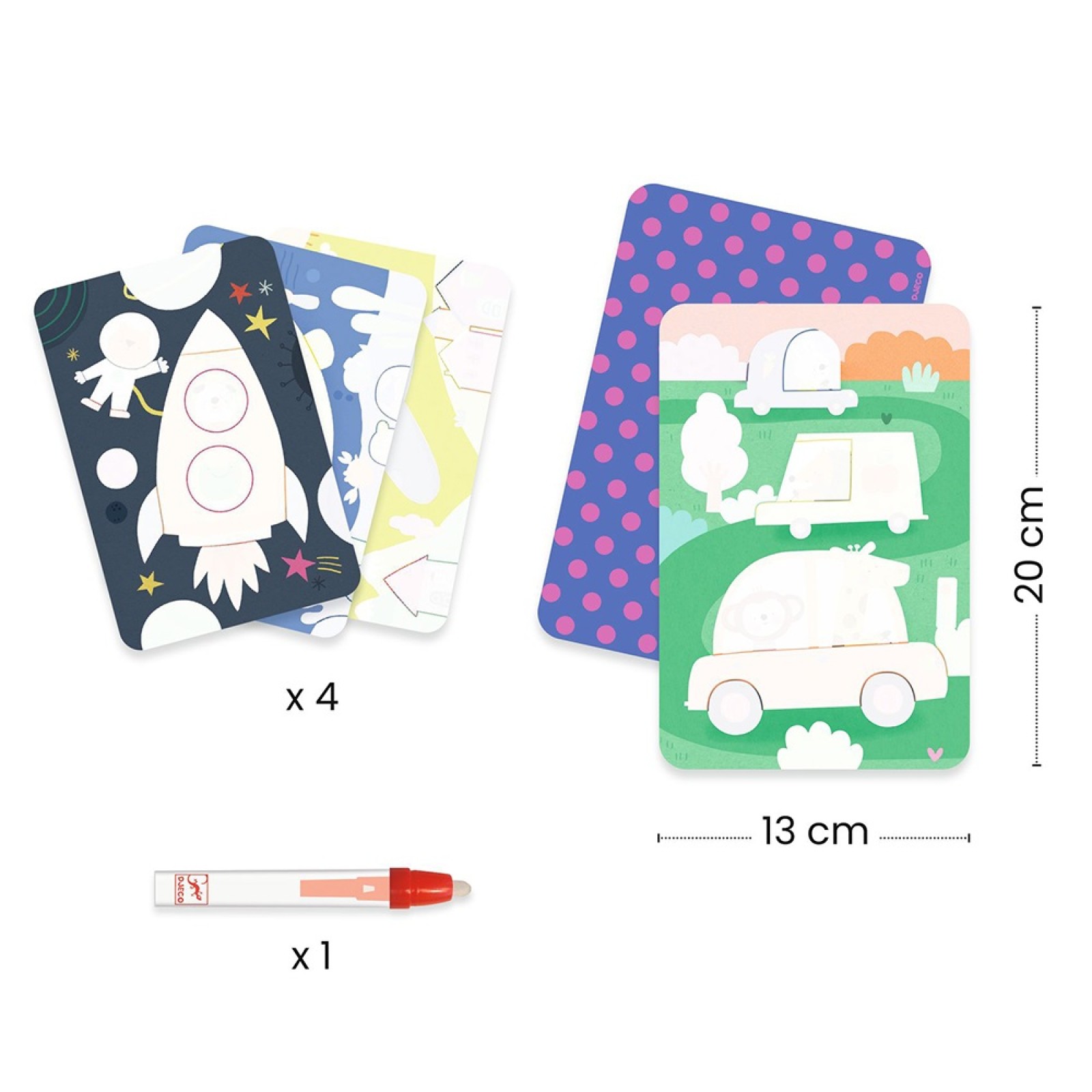 Djeco Magic Colouring with Water - On the road - Image 3