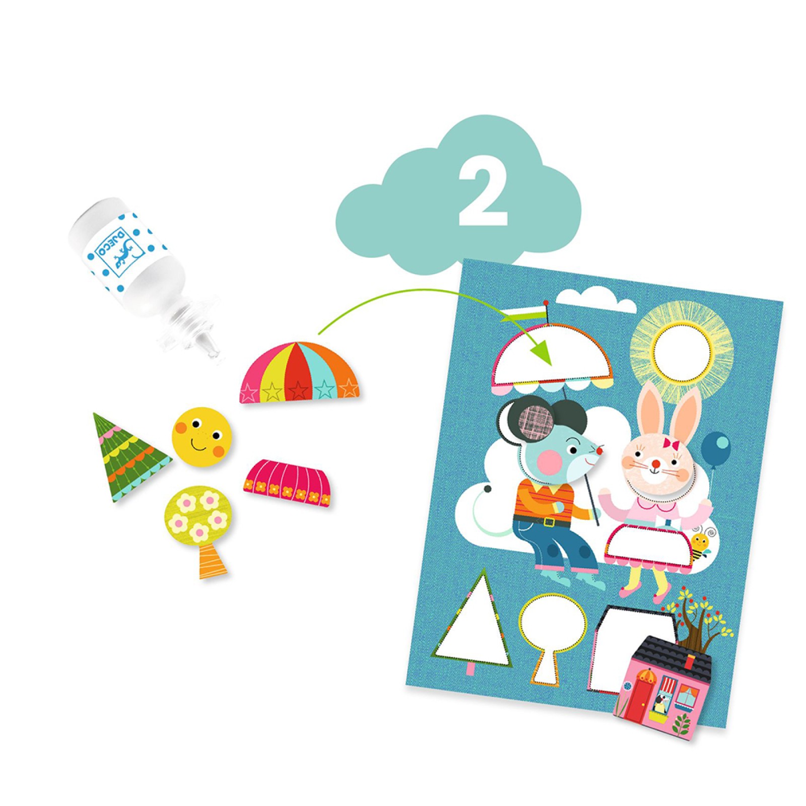 Djeco creative activities The cat and his pals - Image 3