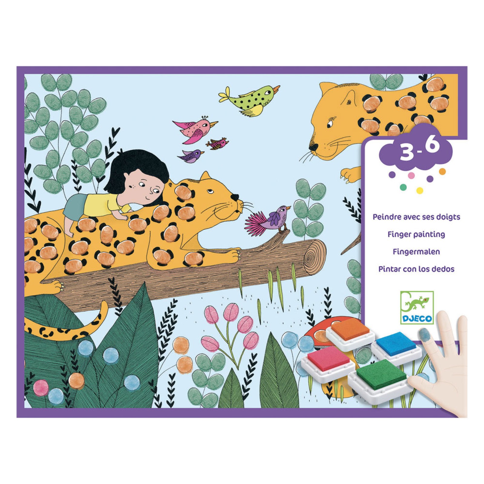 Djeco Finger Painting - Washable