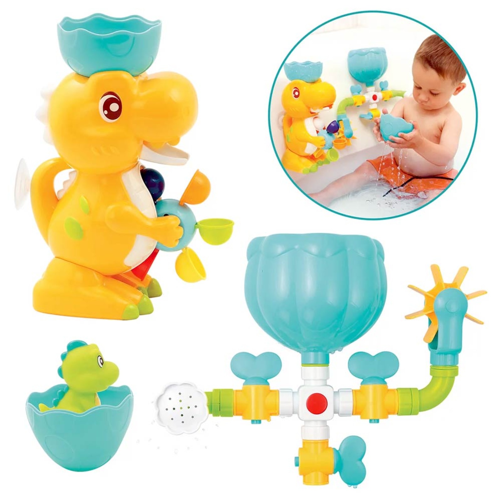 Ludi Dino bath toy set