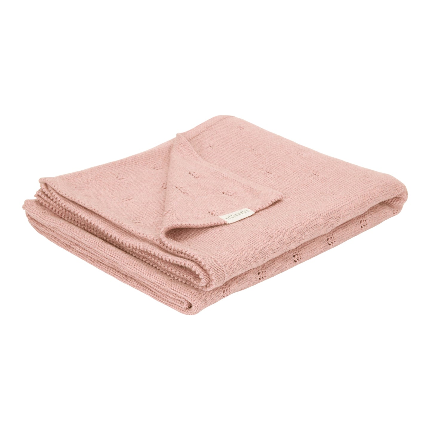 LITTLE DUTCH. Knitted bassinet blanket Pure Blossom 70x100
