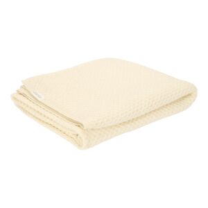 LITTLE DUTCH. Knitted bassinet blanket Pure Soft White 70x100