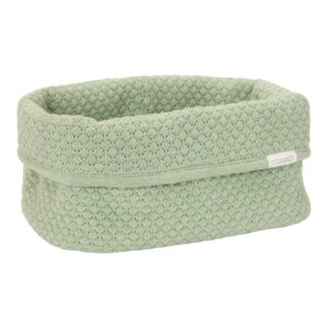 LITTLE DUTCH. Knitted storage basket large Pure Sage