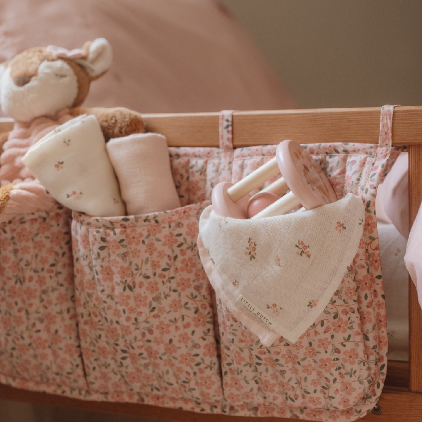 LITTLE DUTCH Swaddles muslin Fairy Blossom / Blossom 70x70 - Image 2