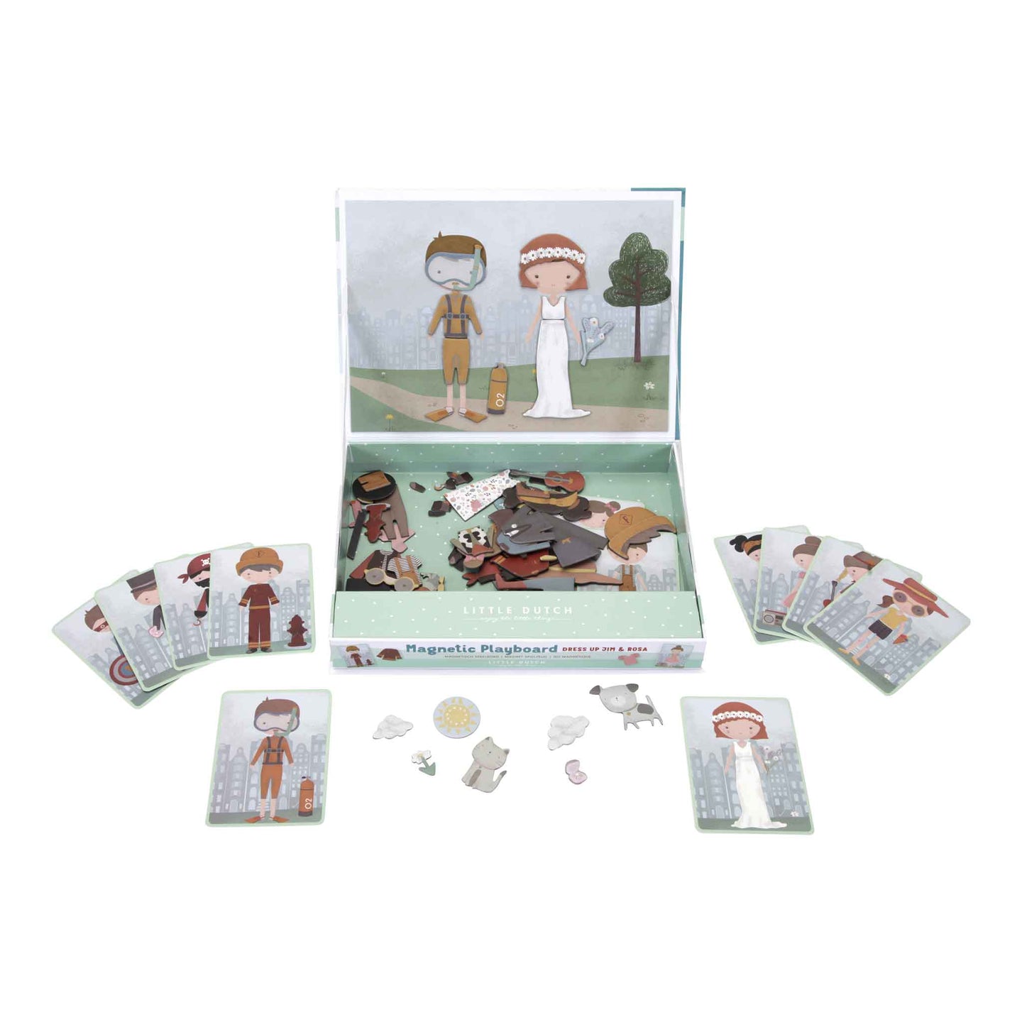 LITTLE DUTCH. Jim & Rosa Magnetic Puzzle - Image 3