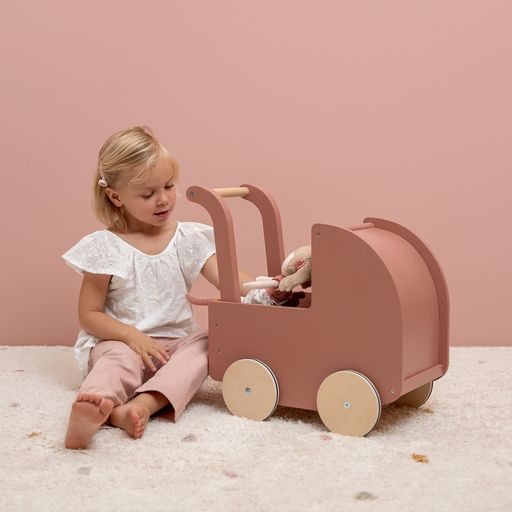 LITTLE DUTCH WOODEN DOLL PRAM - Image 2