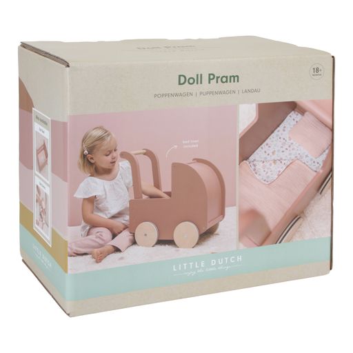 LITTLE DUTCH WOODEN DOLL PRAM - Image 6
