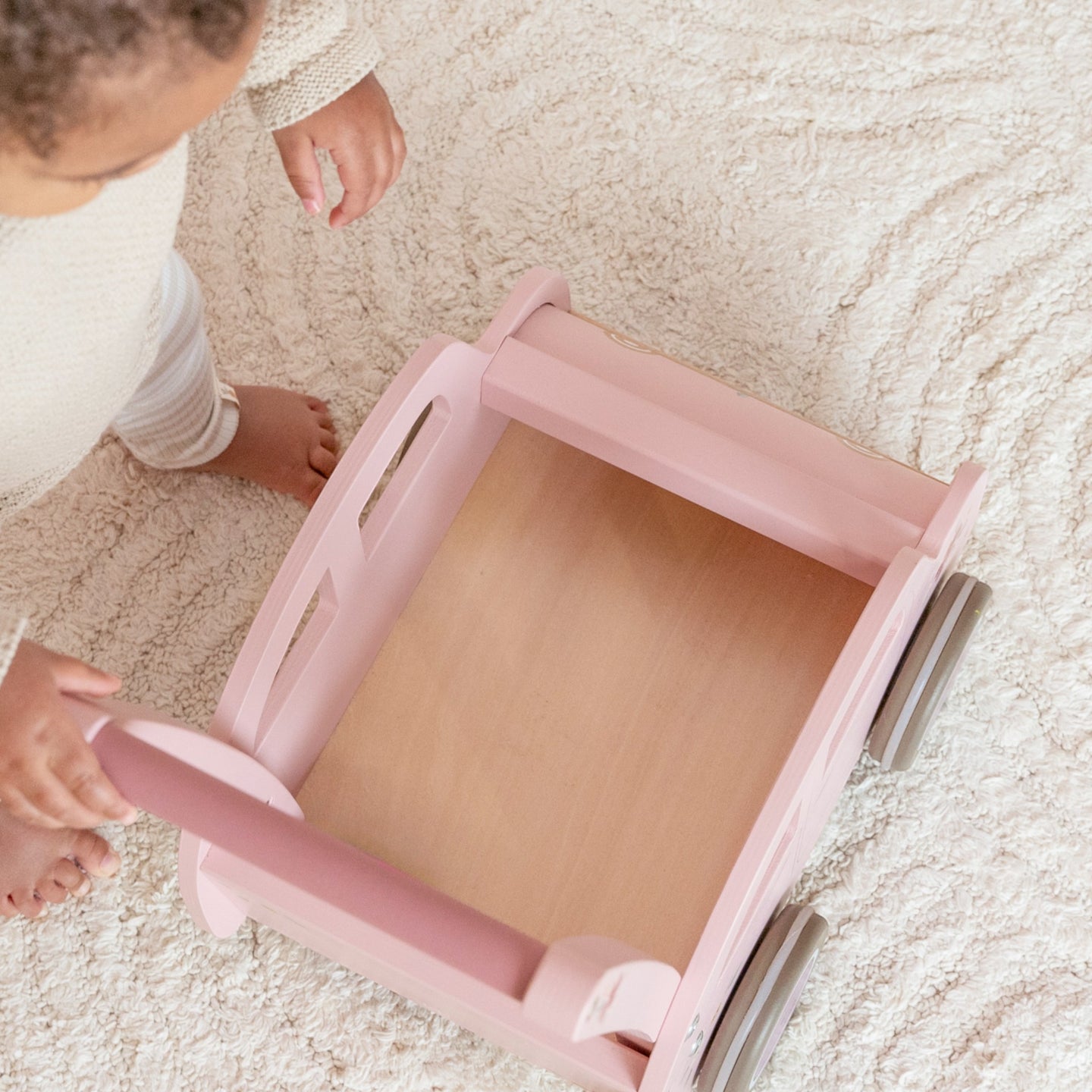 LITTLE DUTCH WALKER WAGON PINK - Image 4
