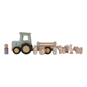 LITTLE DUTCH TRACTOR WITH TRAILER FARM