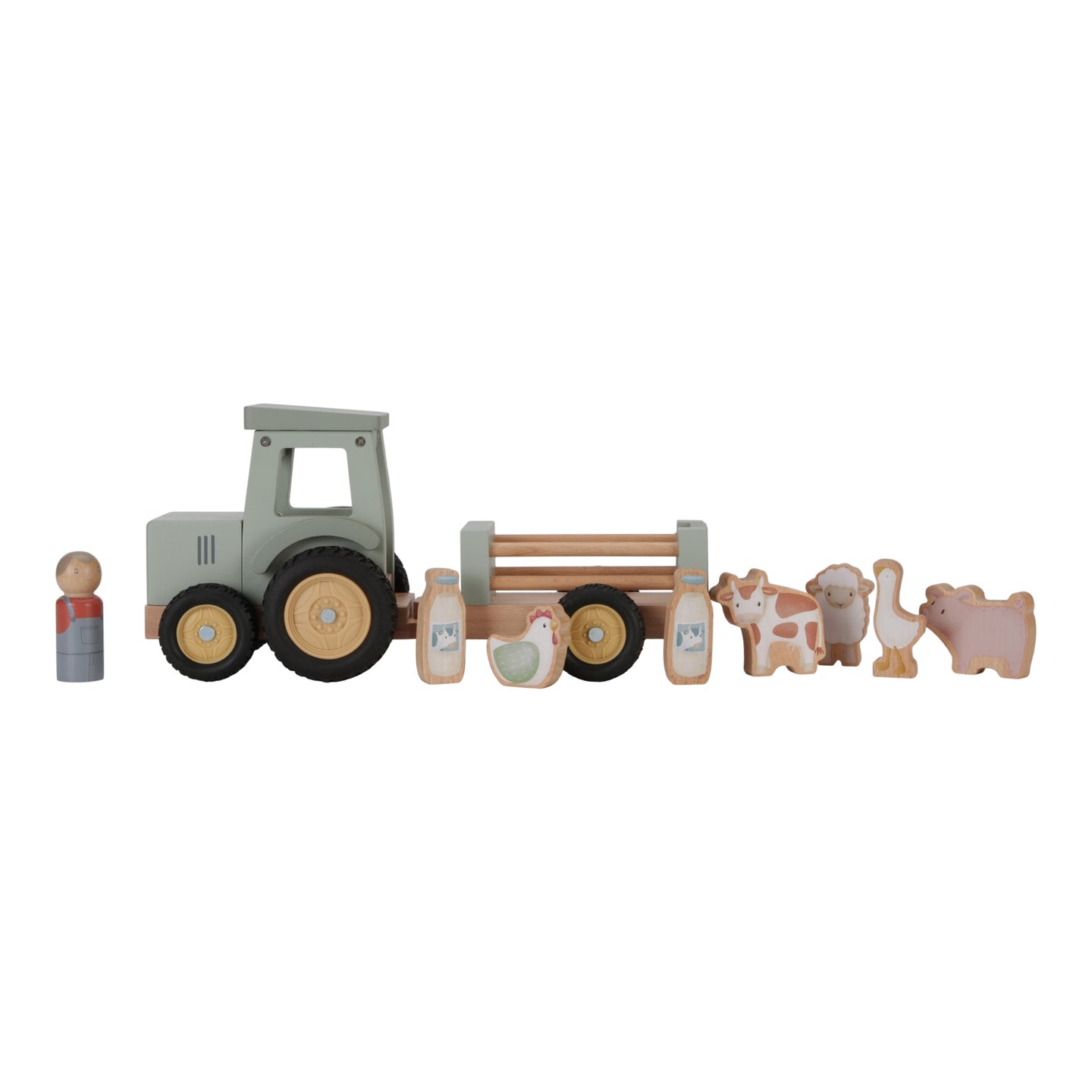 LITTLE DUTCH TRACTOR WITH TRAILER FARM