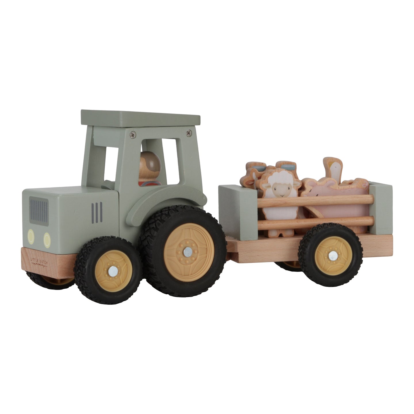 LITTLE DUTCH TRACTOR WITH TRAILER FARM - Image 3