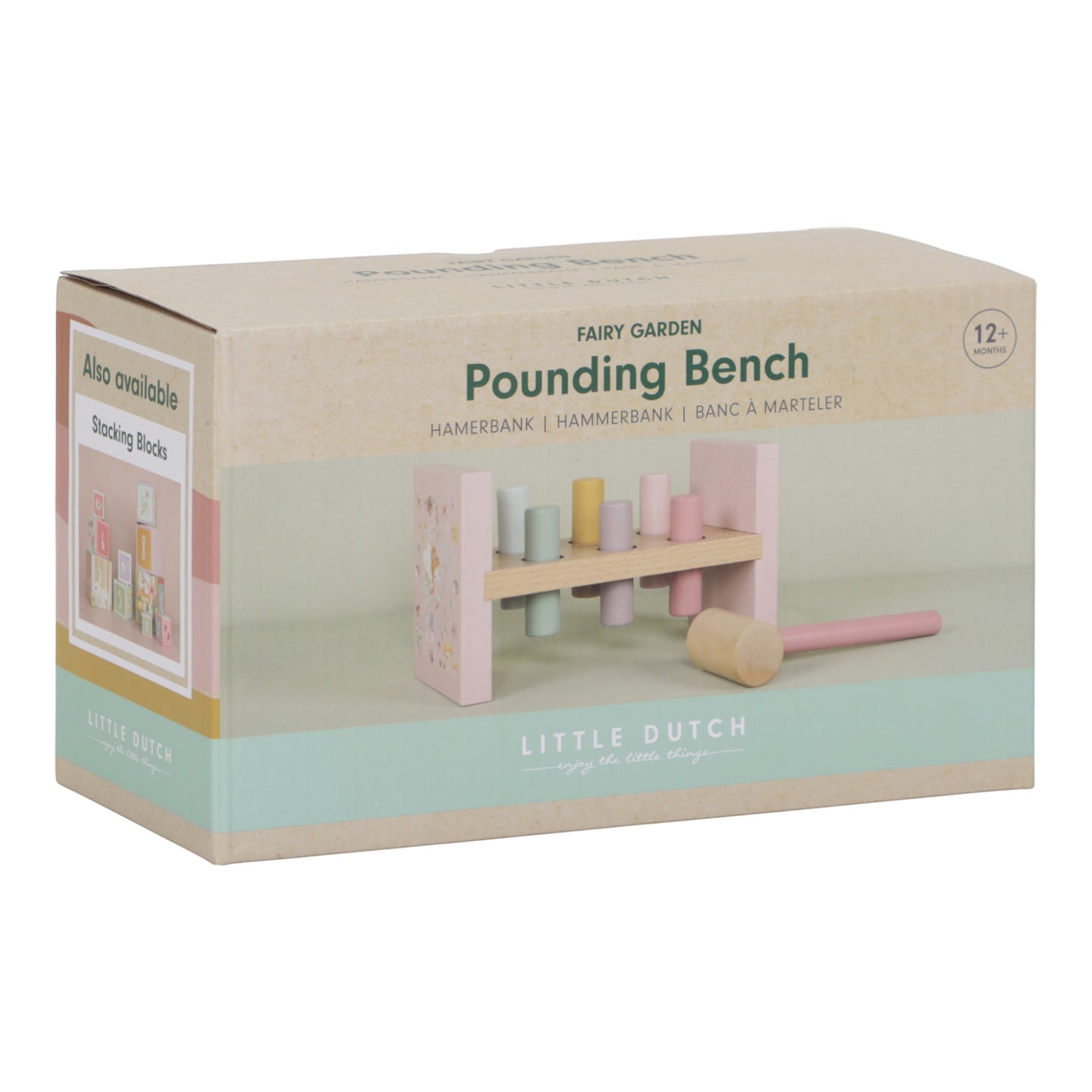 LITTLE DUTCH. Pounding Bench Fairy Garden FSC - Image 6