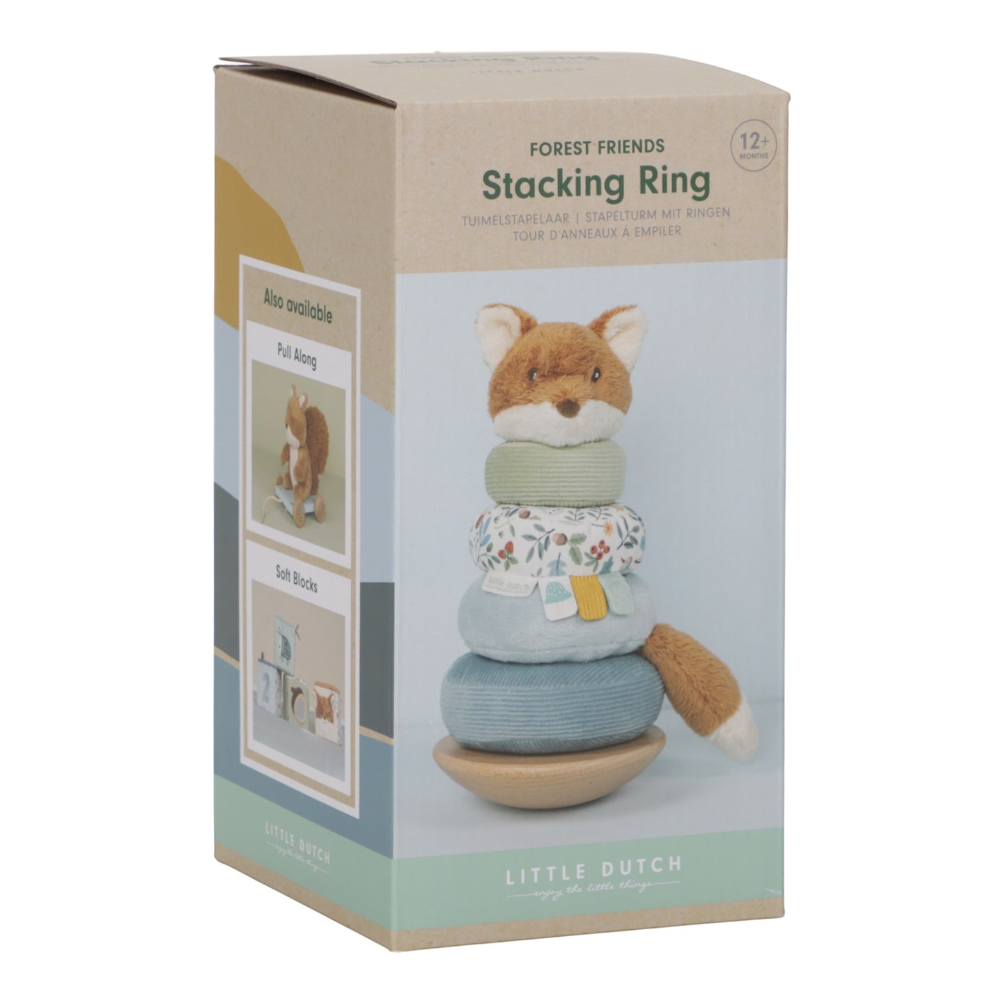 LITTLE DUTCH. Rocking Ring Stacker - Forest Friends FSC - Image 5